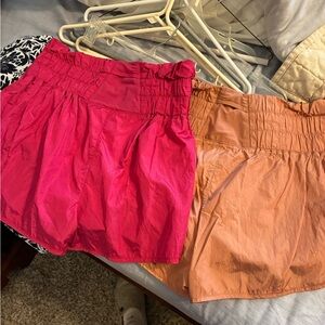 Free People High Waist Shorts in Pink and Orange size Large and Medium